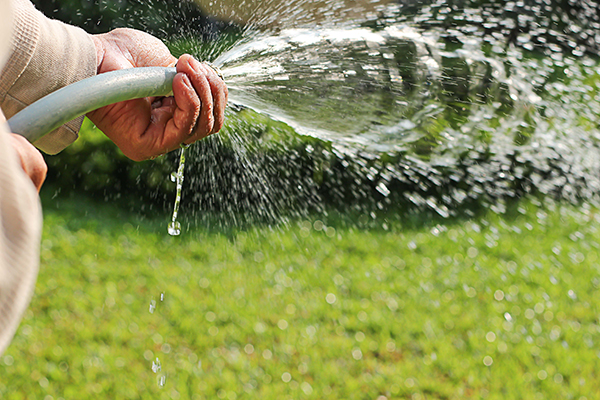 Arrosage à la main - Pro-jet - Irrigation éclairage paysager - Mont Saint-Hilaire