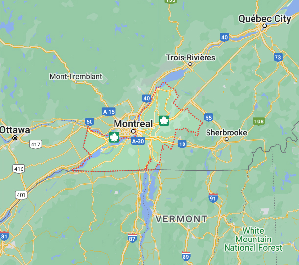 Contactez-nous - Nous desservons la Monteregie et ces environs - Pro-jet Irrigation éclairage paysager - Mont Saint-Hilaire, Rive-sud de Montréal
